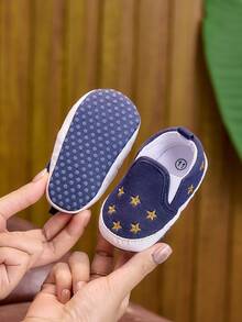 Infant Soft Sole Comfortable Cloth Shoes, 0-6-12 Months, Casual Walking Shoes, Suitable For Spring And Autumn, 0-1 Year Old Boys And Girls - Blue - View 7