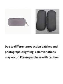 Double Compartment EVA Eyeglass Case, Portable Hard Shell Fashion Eyewear Storage Box With Hook, Waterproof Oxford Cloth Glasses Protective Case, Suitable For Travel, Outdoor, Hiking, Unisex - Multicolor - View 12