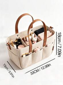 1pc Foldable Multi-Function Storage Basket, Large Capacity Storage Bin, Diaper Storage Basket, Wardrobe Shelf Storage Basket, Room Decor Storage Box, Suitable For Decorative Laundry Basket, Toy Storage Organizer, Wardrobe Organizer Basket - Multicolor - View 7