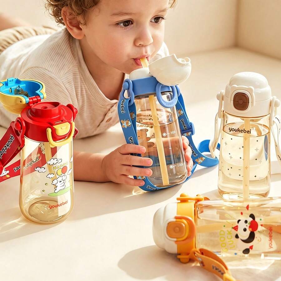 PPSU Sippy Cup, Baby Straw Cup For 6 12 18 Months, Sippy Cup With Straw For Toddlers 1- Years, Baby Water Cup For Drinking And Training,500ml - Multicolor - View 1
