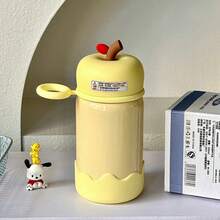 Vacuum Flasks & Thermoses - Yellow Apple Pocket Cup 300ml Comma Cat + Silicone Base Mat - View 4