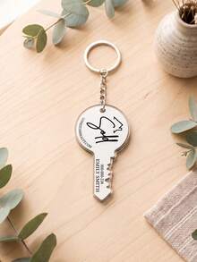 1-6pcs Customized Photo & Text Keychains, Personalized Acrylic Keychains, Custom Couple Keychains, Cute & Fun, Suitable For Family And Friends Custom Keychains - Multicolor - View 13