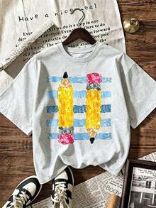 Women T-Shirts - Light Grey - View 1