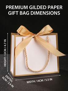 24pcs Hot Stamped 300g Paper Gift Bags, Mini Thank You Paper Gift Bags With Thick Rope Handles, Suitable For Christmas Party Favors, Wedding, Birthday, Graduation Party Souvenir Decoration Packaging - J-Multicolor - View 2
