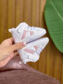 Infant Girls' Sports Shoes, Soft Comfortable Fashionable Walking Shoes, Suitable For Spring, Autumn, Winter, Home And Daily Use, 0-1 Years Old - Pink - View 6
