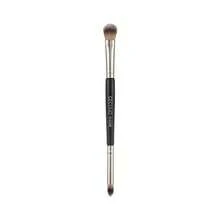 1pc GECOMO Dual-Head Eyeshadow Brush, Soft Bristles, No Powder Absorption, Beginner Makeup Brush, Natural Blending, Easy Application - Black - View 4