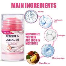 HEYXI 1PC Krim Retinol Leher & Wajah, Melembapkan Tahan Lama, Menutrisi Kulit Leher & Wajah, Kaya Niacinamide, Kolagen, Desain Stik, Praktis Digunakan - Krim Leher - 40g - View 11