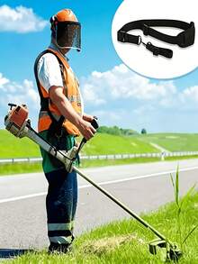Adjustable Trimmer Harness Strap With Ergonomic Shoulder Straps & Metal Clips, Durable Fabric With Back Support, Comfort‑Fit Grass Trimmer Accessory For Men And Women, Stable Connection For Lawn Mowing And Yard Work - Multi-color - View 9