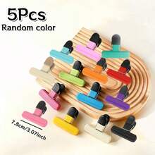 3/5/7/9Pcs Multi-Function Food Bag Sealing Clips, Household Snack Fresh-Keeping Sealing Clips, Moisture-Proof Leak-Proof Plastic Clips, Kitchen Tea Potato Chips Snack Bag Sealing Tool, Random Color - Multicolor - View 16
