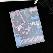1 buah Binder Lembar Lepas Bergaris Diagonal Transparan A5, Bingkai Foto Polka Dot, Buku Catatan Lembar Lepas Bintang dan Not Musik, Buku Penyimpanan Stiker, Perencana DIY, Album Foto K-Pop, Isi Ulang Halaman Dalam Transparansi Tinggi PP, Halaman Dalam IDOLME Satu/Empat Kantong, Cocok Untuk Album Foto, Buku Tempel, Buku Stiker, Perencana Waktu, Buku Rencana Tabungan, Buku Catatan dan Alat Tulis Belajar Lainnya, Perlengkapan Penting Kembali ke Sekolah - Album Kartu - View 10