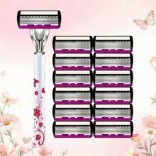 Huateng Design Handle, Manual Precision Shaver With Replaceable Blade - Suitable For Bikini Line Underarm Hair And Private Hair Removal, Suitable For Ten Uses, Very Suitable For Men/Women Hair Removal,Perfect Holiday Gift - Multicolor - View 12