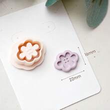 Mini Cute Button Shaped Polymer Clay Cutters, Flower, Butterfly, Rabbit, Heart, Star, Gourd, Four-Leaf Clover Clay Cutter Set, DIY Soft Clay Earrings, Jewelry Making, Pendant Keychain Handmade, Suitable For Resin Crafts, 3D Printing Process, Clean Cut, Reusable Handmade Tools - Mini Cute Button - View 3