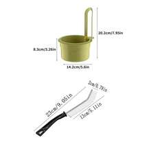 1/2pcs Hanging Sink Food Strainer Basket Set With Crevice Cleaning Brush, Press‑To‑Empty Kitchen Drain Residue Filter Catcher For Leftovers Fruit Vegetable - Multi-color - View 11