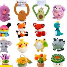1pc Crochet Material Kit, Cute Crochet Plush Doll Set, Birthday Gift, Beginner Crochet Kit, Crochet Animal Set Suitable For Beginners - Penguin DIY Craft Kit - View 9