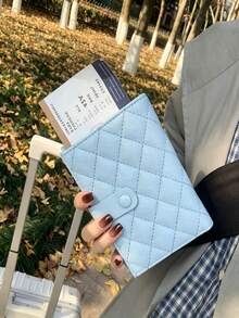XD Portable Kids Travel Diamond Print Passport Cover, Matte Transparent Passport Holder Document Wallet Storage Bag, Unique Diamond Pattern With Great Atmosphere, Matte Material Resistant To Fingerprints, Transparent Card Slot For Quick Access To Documents, Can Store Passport, Various Cards, Coins And Receipts, Cruise Vacation - Multicolor - View 6