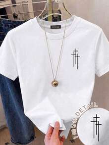 Women's Casual White Tee with NY Graphic Print, Short Sleeve Round Neck Polyester T-Shirt, Regular Fit for Everyday Streetwear Style - Blanco 3 - Ver 3