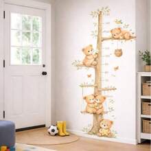 The Grinch 2pcs Large Christmas Window Decals The Cartoon PVC Static Cling Stickers Window Decoration Glass Stickers,Suitable For Neutral Style Room, Bedroom And Game Room Home Decor - Bear Height Chart - View 7