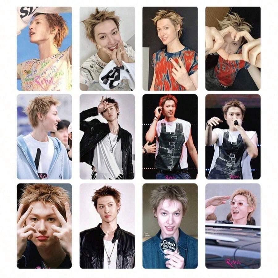 CORTI/S Member 精緻 LOMO 相片卡,K-Pop 偶像收藏卡,粉絲支持周邊商品,偶像收藏展示,送給同好粉絲與好友的節日禮物,創意紀念小禮物 - 彩色 - 查看 1