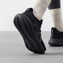 Asics 女鞋 GEL-NIMBUS 27 運動鞋 網面透氣緩震跑鞋 - 黑色/灰色 - 查看 6