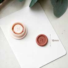 Mini Cute Button Shaped Polymer Clay Cutters, Flower, Butterfly, Rabbit, Heart, Star, Gourd, Four-Leaf Clover Clay Cutter Set, DIY Soft Clay Earrings, Jewelry Making, Pendant Keychain Handmade, Suitable For Resin Crafts, 3D Printing Process, Clean Cut, Reusable Handmade Tools - Mini Cute Button - View 7