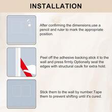 Flexible Wall Decoration, Peel & Stick Self-Adhesive Panel Mold, DIY Home Background Wall Decor, PVC Material Perfect For Home Decoration Use - A - View 10