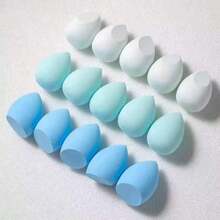 15pcs Makeup Sponges Puff, Gourd/Teardrop/Beveled Random Shape, Random Color, Makeup Tools, Suitable For All Skin Types - Multicolor - View 4