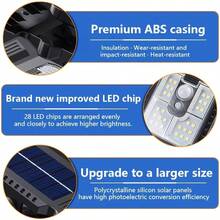 Ultra-Bright Solar Powered Outdoor Clip Light, Rechargeable, With Motion Sensor, Adjustable Brightness And Angle, 3 Styles And 3 Lighting Modes, Durable Plastic Lampshade, Stylish Garden Light, Suitable For Paths, Yards, Sidewalks, Patios And Lawns - Multicolor - View 5