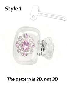 Portable Toothbrush Case With Shiny Gemstone & Diamond Pattern, Transparent Travel Toothbrush Storage Box, Toothbrush Head Protector Clip, Toothbrush Protective Cover, Easy To Carry, Dust-Proof Design, Ideal Gift For Lovers, Friends, Family, Teachers, Travel Enthusiasts, Essential For Home, Dorm, Vacation. Perfect For Birthday Gift, Back To School Gift, Wedding Accessory, Teacher's Day Gift And Spring/Summer Essential - Multicolor - View 11