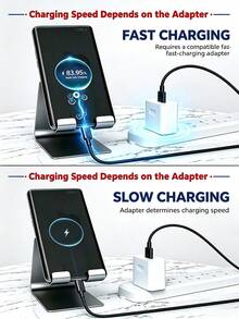 3入 USB-A 轉 Type-C 快充傳輸線，適用 Android 手機，1m/2m/3m 長度，耐用編織手機充電線，相容 及其他 Android 手機與裝置，適合辦公桌配件/旅行/室內/戶外/車用配件 - 查看 10