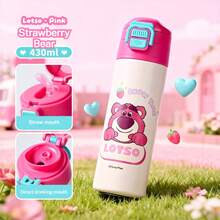 Disney Insulated Water Bottle For School, Portable Dual-Drinking Cup For Kindergarten Toddlers, Anti-Drop 304 Stainless Steel, 430ML - Multicolor - View 11