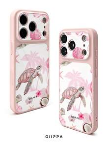 GIIPPA 1pc Turtle Pattern Design, Phone 17 Pro Max Phone Case, Compatible With Phone 16 Pro Max, 15 Pro Max, 14 Pro Max, Korean Style High-End Fashion Fun Phone Case, Suitable For 11/12/13/14/15/16 Pro Max Plus, Elegant Design For Men And Women, Perfect Gift For Girlfriend On Christmas, Valentine's Day, Easter, Wedding Season And Birthday! - Multicolor - View 2