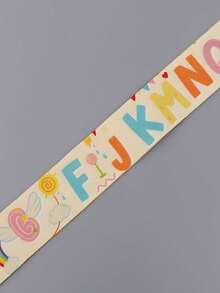 1pc Cute Letter Lanyard Keychain - Colorful Floral Design With "ABCD" Letters, Durable ID Holder, Suitable For Keys, Credit Cards, And Additions, Perfect Gift For Fans, Cute Keychain Accessory - A - View 7
