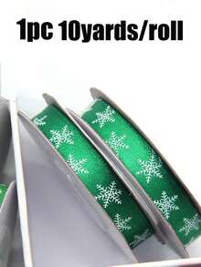 10 Yardas/Rollo Cinta de Envoltura de Regalo Navideña con Acabado Acanalado y Lámina Dorada, Cinta de Sellado de Decoración Navideña, Adecuada para Fiesta Navideña, Decoración de Cajas de Regalo de Repostería, Decoración Navideña, Envoltura de Regalos para Fiesta Navideña - Talla única - Ver 16