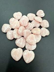 20/10/1pc Random Polished Heart Palm Stones, Natural Pocket Stones, Charming Heart Crystals, Multi-Color Mini Heart Crystals, Perfect Gift, DIY Jewelry Decoration, Valentine's Day Gift, Graduation Gift - Multicolor - View 10