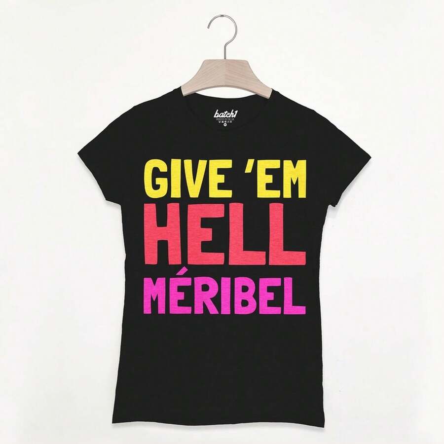 Méribel Vintage Women's Clothing,Top,Halloween Costume,Outerwear,Women's Autumn Clothing,Women's Top,Printing T Shirt,Y2K Style,Women's Vacation Cloth - Black - View 1
