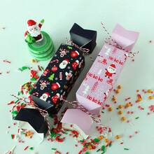 12pcs/Set, 3 Styles Candy‑Shaped Gift Boxes With Snowman, Santa Claus And Reindeer Patterns. Suitable For Halloween And Christmas, Creative Gift Packaging, Cute Party Gift Containers. - Multiple Styles - View 2