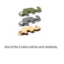 1pc Cute Elephant Folding Phone Holder Portable Mini Desktop Lazy Holder Keychain Dual-Use (Due To Shooting Angle And Magnification, The Actual Object May Differ Slightly In Size From The Photo) - Multicolor - View 7