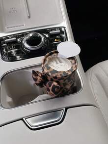 1PC Autumn/Winter Leopard Print Bowknot Cylindrical Car Armrest Tissue Box With Refillable Tissues - Multicolor - View 7