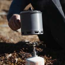 750ml G2 Integrated Camping Stove System With Heat Exchanger, Folding Handle, Lid And Drip Spout, Compact Backpacking Cooking Pot Set For Hiking, Trekking, Camp Meals And Outdoor Adventures, Fuel Canister Not Included - Pot - View 6