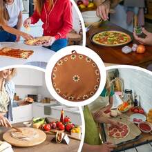 12 Inch Tortilla Warmer Bag, Reusable Insulated, Floral Pattern Microwave Heat-Resistant Fabric Bag, Suitable For Tortillas, Tacos, Naan And Pizza Rolls, Perfect For Game Day, Halloween, Christmas Party - Multicolor - View 11