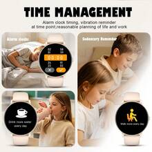 NcmRyu New Kids Smart Watch With Multiple Sports Modes, Pedometer And Activity Tracking, Wireless Calling Function, Answer/Make Calls, Receive SMS Notifications, Play Music, Customizable Wallpaper, Silicone Strap, Suitable For Kids To Wear In Classroom Or Playground - Multicolor - View 5