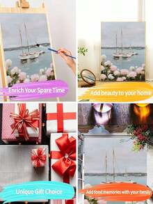 1 Digital Oil Painting Set, DIY Oil Painting Set, Retro Oil Painting Set, DIY Adult Hand-Painted For Gift Home Wall Decoration. - A - View 4