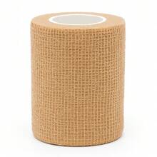 Bandagem Elástica Autoaderente Bege, 10cm x 4,5m – Atadura Esportiva, Suporte para Joelhos, Punhos e Tornozelos – Faixa Alta Fixação e Conforto - Visão 7