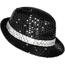 7PCS Kids Stage Performance Costume, Sequin Jacket Trousers Hat Gloves Outfit - Black - View 7