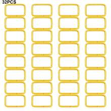 32pcs 25mm/32mm Alloy Square Buckle Rings, Suitable For Bag Strap Connectors, DIY Keychain Crafts, Wallet Making Accessories, Dog Leash, Backpack Hardware Accessories, Belt Buckle Rings (4 Colors Available) - Square Buckle - View 14