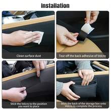 Car Seat Side Storage Bag, Small Organizer, PU Leather Multi-Function Center Console Side Storage Pouch, Car Seat Side Organizer, 7.28x6.10 Inch Waterproof Car Storage Bag, Durable Non-Slip Car Interior Accessory, Suitable For Most Cars, SUVs, Trucks - A - View 3