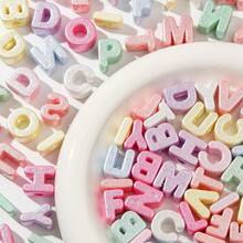 18/38/58 Pearl-Colored Random Large Letter Beads (A-Z), Acrylic Bubble Beads, Suitable For Paracord Beaded Bags, Pendants, Keychains And Handicrafts - Assorted Colors - View 5