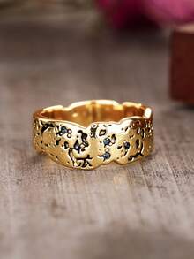 1pc Elegant Cubic Zirconia Ring, Women's Wedding Anniversary Accessory Gift - 1# - View 8