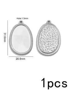 1pc Organic Textured Stainless Steel Charms For Jewelry Making, 18K Gold Plated Irregular Blank Pendant For DIY Necklace Bracelet Making - Pendants - View 14