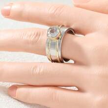 Minimalist Design Women's Ring, Versatile And Durable, Suitable For Travel, Street Style And Other Outfit Matching - Silver - View 7